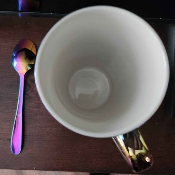 Starbucks 2022 iridescent mug & spoon set - Picture 3 of 5